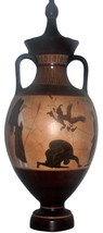 Ancient Greek Panathenaic Vase with top Museum Replica Reproduction - £948.84 GBP