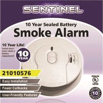 Sentinel Kidde 10 Year Sealed Battery Smoke Alarm 21010576 I9010 New - £13.18 GBP
