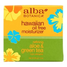 Alba Botanica - Hawaiian Aloe And Green Tea Moisturizer Oil-free - 3 Oz - £23.31 GBP