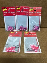 LOT OF 5 PACKAGES ARKIE SWIM BAIT HEADS PANFISH 1/32oz 5/PACK PSB-132-4 - $7.15