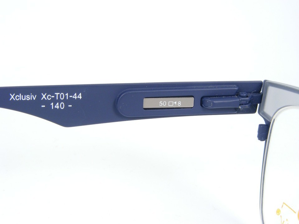Xclusiv Xc-T01-44 F22-38 BLUE UNIQUE RARE EYEGLASSES GLASSES 50-18-140mm Germany Item image 10
