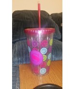 NEW Tri coastal design Tumbler w/ straw- BPA free, about 20oz - £8.86 GBP