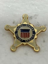 United States Secret Service White Gold Star Police Lapel Pin - £19.46 GBP