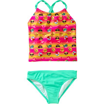 Ame Girls 2-Piece Tankini Swim Set Emoji Size Xs 4-5 - £15.73 GBP