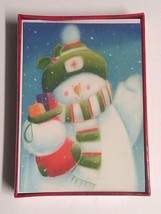 Snowman with Stocking Scarf Merry Brite Christmas Cards (Set of 18) 2005... - £7.70 GBP