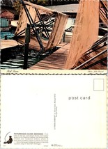 Michigan Picturesque Leland Fish Town Fishing Dock Rocking Chairs VTG Postcard - £7.51 GBP