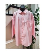 Pronto Uomo Mens Pink 100% Cotton Collared Long Sleeve Button Down Shirt... - $48.60 CAD