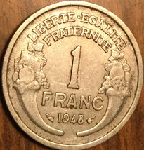 1948 France 1 Franc Coin - £1.30 GBP
