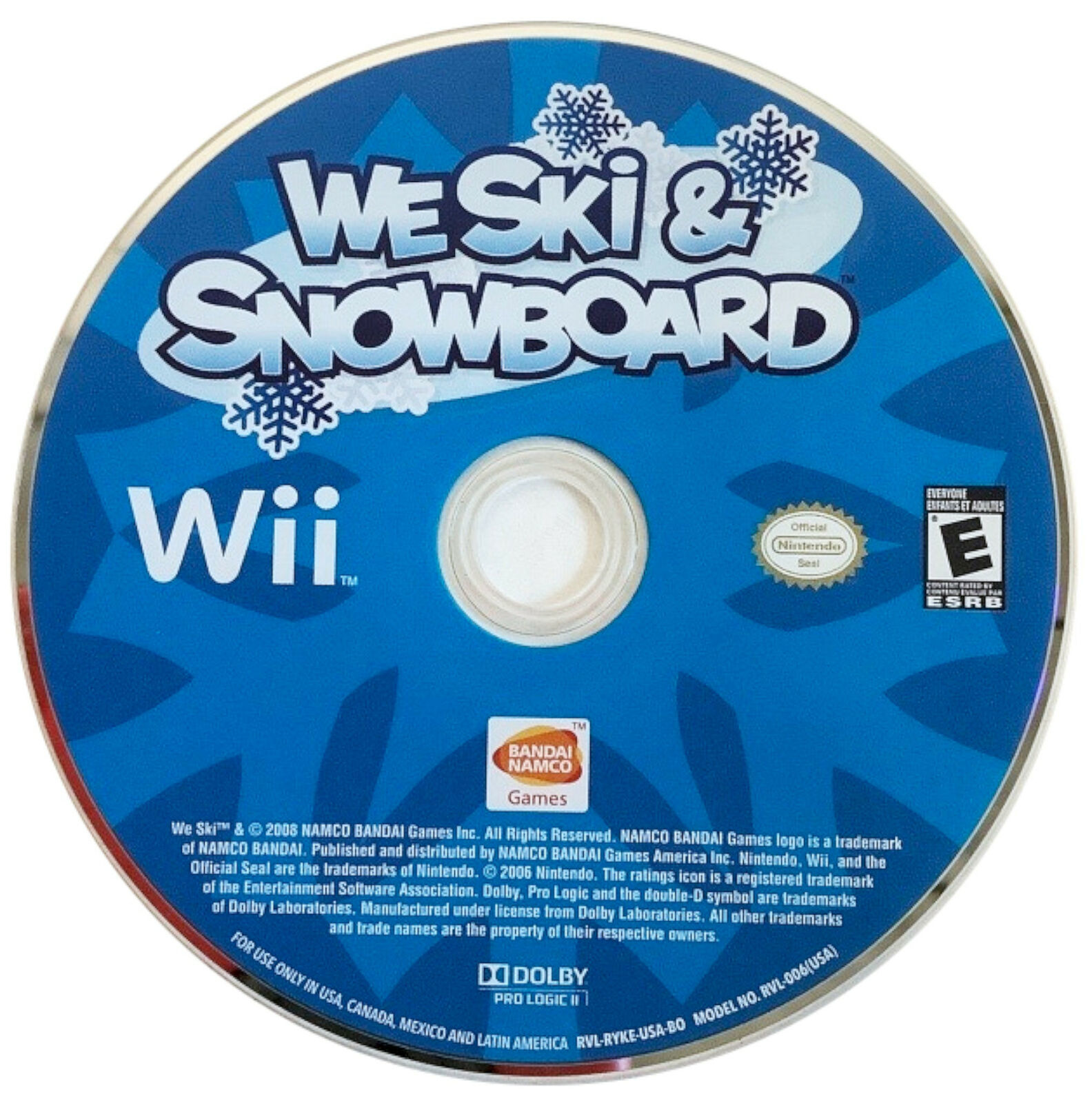 Primary image for We Ski & Snowboard Nintendo Wii 2009 Video Game DISC ONLY winter sports