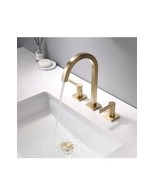 Luxurious Brushed Gold High Rise Sink Faucet 2 Handle New Open Box - $83.41 CAD