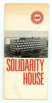 1965 Brochure Of UAW Solidarity House Publication No. 342 Detroit Michig... - $12.47