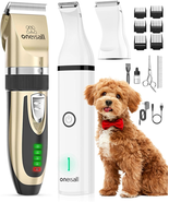 Dog Clippers and Paw Trimmer Kit 2 in 1 Low Noise Cordless Dog Clippers ... - $81.26