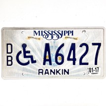 2017 United States Mississippi Rankin County Disabled License Plate A6427 - $18.80