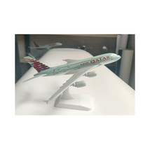 Qatar Airways Airbus A380 Replica Toy Model with Stand Diecast Alloy wit... - £34.22 GBP