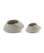 Round Porcelain Planter with Frog (Set of 2) - €55,81 EUR