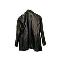 Vintage Leather Jacket JLC New York Black Y2K 90s Grunge Punk Edgy Stree... - $35.00