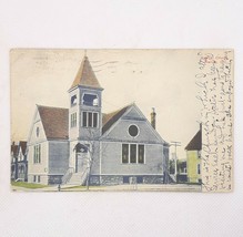 Harvey IL 1909 Baptist Church Vintage Postcard Posted - £7.78 GBP