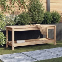 Garden Bench 108x35x45 cm Solid Wood Pine - $63.11