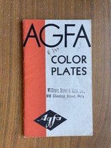 Agfa Color Plates Booklet Vintage - $10.00