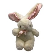 Vintage Summit Collection Bunny Rabbit White Plush Easter 1992 Satin Ears - $246.72 MXN