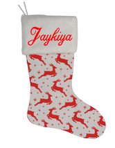 Jaykiya Custom Christmas Stocking Personalized Burlap Christmas Decoration - $17.99