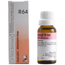 3x Dr Reckeweg Germany R64 Albuminuria Drops 22ml | 3 Pack - £22.34 GBP