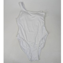 Andie Swim Nantucket One Shoulder One Piece Swimsuit White Large NWT FLAW - £56.90 GBP