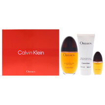 Obsession by Calvin Klein for Women - 3 Pc Gift Set 3.4oz EDP Spray, 0.5... - $36.99