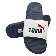 NWT PUMA MSRP $48.99 COOL CAT SPORT MEN NAVY BLUE SLIP ON SLIDES SANDALS... - $17.75