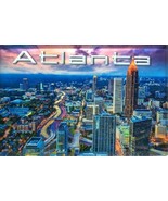 Atlanta Georgia Skyline Glass Fridge Magnet - $10.92 CAD