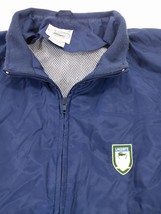 Vintage Izod Lacoste Golf Windbreaker full zip vented nylon Jacket Men Sz M Blue - £17.13 GBP