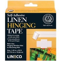 Lineco L533-1015 Self Adhesive Linen Tape 1.25Inx35Ft, Average, Multicolor - £27.17 GBP