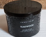 Sand + Fog Candle TEAKWOOD Relax Tropical Summer Beach Medium 2-Wick 12 ... - £17.56 GBP