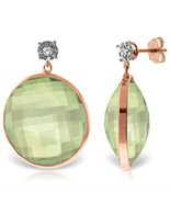 Galaxy Gold GG 14k Smoky Gold Diamonds Stud Earring with Dangling Checke... - €930,81 EUR