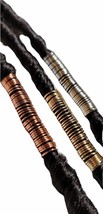  1 Long Copper Dreadlock Coils Wire Wrapped Loc Jewelry Beads  - £19.09 GBP