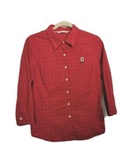 Cutter Buck OSU Womens Shirt S/P Red 3/4 Sleeve Red Ohio State Buckeyes ... - £12.20 GBP