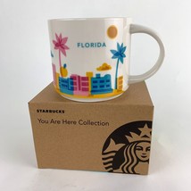 Starbucks Florida You Are Here Mug Retired South Beach, Flamingo, Palm T... - $34.29