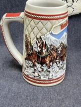 Retro Budweiser Anheuser Busch 1985 Limited Edition A Series Holiday Beer Stein - £11.87 GBP