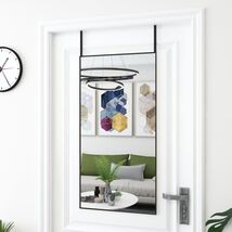 Door Mirror Black Aluminum 20x40 in Over The Door Mirror - $121.08 CAD