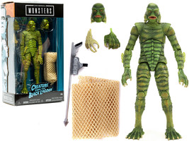 The Creature from the Black Lagoon 6.75&quot; Moveable Figurine with Spear Gun and Fi - £28.81 GBP