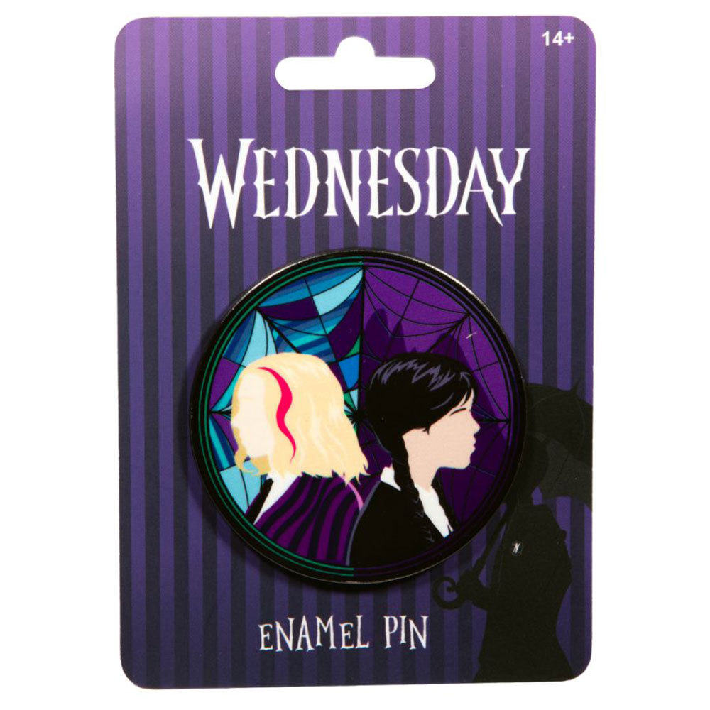 Wednesday Stained-glass Character Pin - $18.49