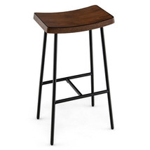 29&#39;&#39; Industrial Saddle Bar Stool with Metal Legs-29 inches - Color: Rustic Brow - £101.48 GBP