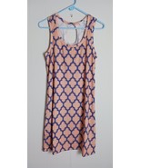 Jean-Pierre Klifa Women&#39;s L Sleeveless Shift Dress Spandex Stretch Peach... - $518.58 MXN