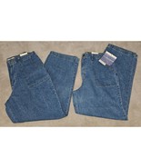 2 NWT Faded Glory Blue Jeans Size 12 No Waist Modern Style Looser Fit Me... - $34.60