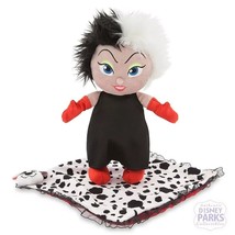 Disney Babies 11 inch Baby Cruella Plush Doll Dalmatian Blanket New w/ t... - $188.09 MXN