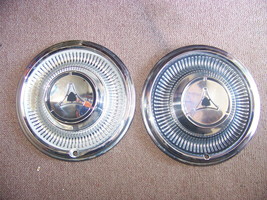 1966 DODGE DART 13&quot; HUBCAPS OEM PAIR - £53.55 GBP