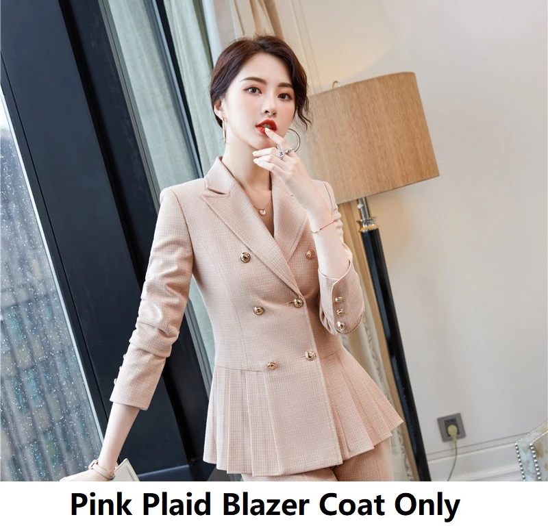 Ladies Office Work Wear Business Suits with Pants and Jackets Coat 2020 Autumn W - £146.89 GBP