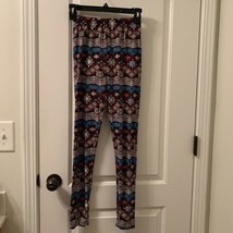 Win Win Women’s Tribal Print Leggings Pants Yoga Running Size S-L - $35.28