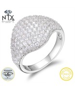 Classic Ring 925 Silver Moissanite VVS1 D With Gra Certificate Pass Diamond Test - $1,235.44 MXN
