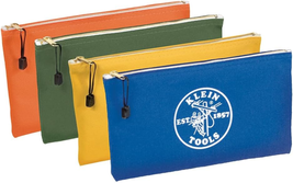 Klein Tools 5140 Canvas Zipper Bag, Tool Pouch, Tool Bag, Utility Bag, Bank Depo - £47.52 GBP